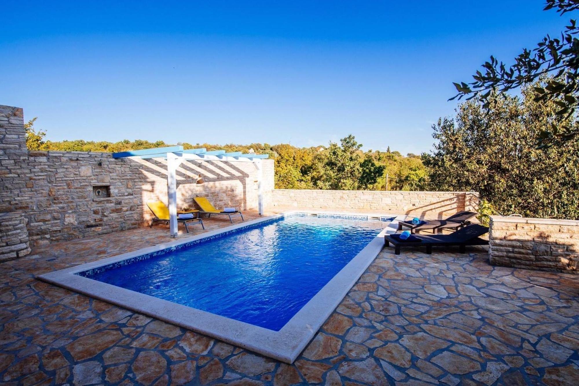 My Dalmatia - Holiday Home Korlat With Private Pool Бенковац Экстерьер фото