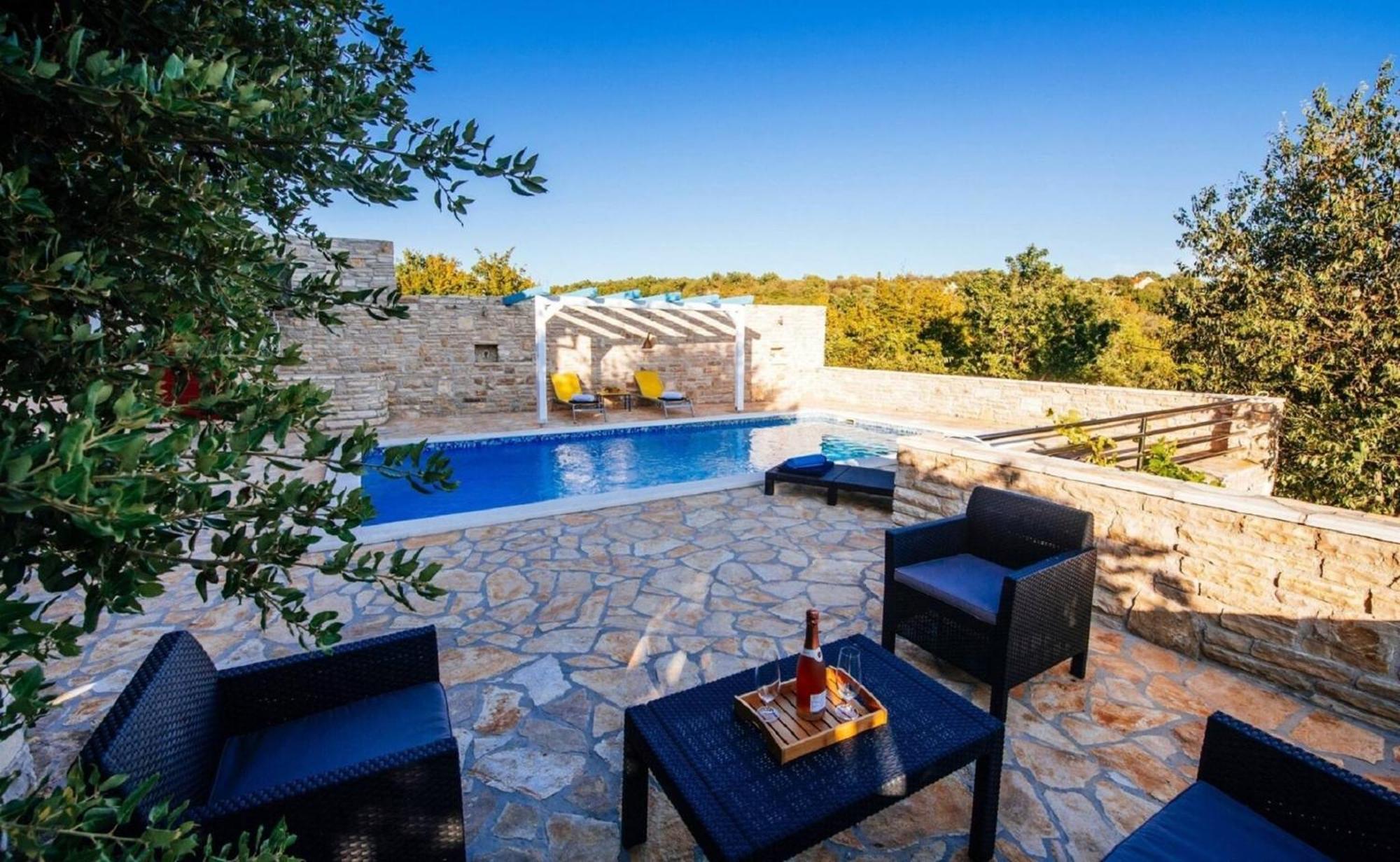 My Dalmatia - Holiday Home Korlat With Private Pool Бенковац Экстерьер фото