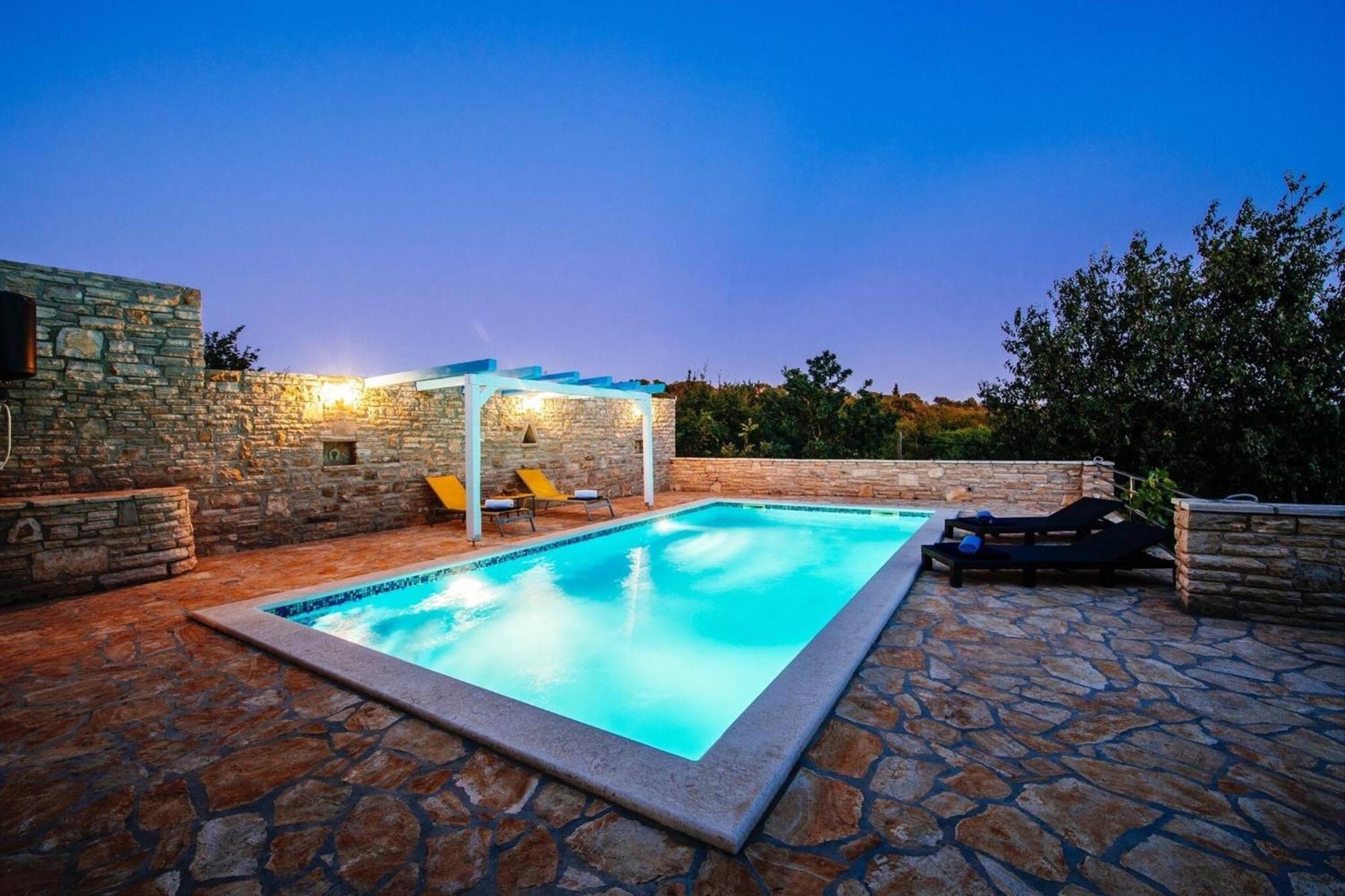My Dalmatia - Holiday Home Korlat With Private Pool Бенковац Экстерьер фото